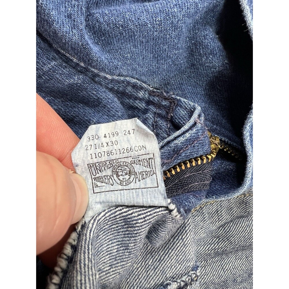 Vtg Lee Curvy Mom Jeans Tapered 80s Union Made USA High Rise Womens 26” Waist - Picture 9 of 14
